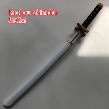 1:1 Cosplay Kimetsu č Yaiba Meč Zbraň Démon Vrah Kochou Kanae Meč Ninja Nôž dreva Zbraň Prop 80 cm