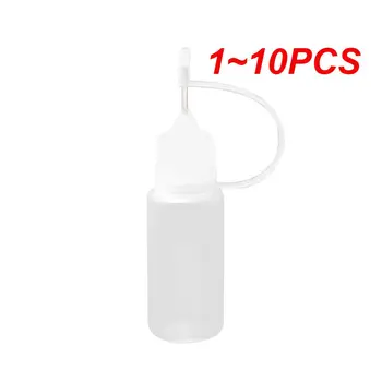 1~10PCS 10 ml Plastových Jasné, Ihly Tip Lepidlo Fľaše Prázdne Kvapkadla Fľaše Presnosť Aplikátora Fľaše na Lepidlo