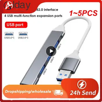 1~5 KS USB C HUB 3.0 Typ C 3.1 4 Port USB Hub Multi Splitter OTG Adaptér Rozbočovač usb Na Počítač, Notebook, Príslušenstvo
