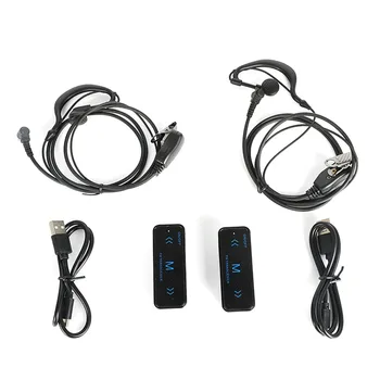 2 ks VV-108 Mini Prenosné Walkie Talkie 16CH 0,5 W UHF 400-480MHz s USB Power Eeaphone Ham Dve Spôsobom Rádio Vysielač