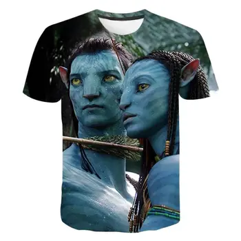 2023 Jar A v Lete Mužov Ulici Módny Štýl Avatar Film Vzor 3D Tlač Okrúhlym Výstrihom, Krátke Rukávy T-shirt Bežné Denné Tees