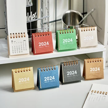 2024 Mini Minimalistický Módne Kalendár Tvorivé Vrecku Prenosné Kalendár Plán Planner V Kancelárii Ornament