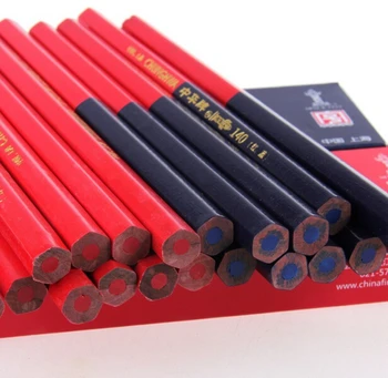 2B 5mm Core Červená A Modrá Dvojité Skončil Tesár Kontrola Ceruzky, Farebné Pastelky