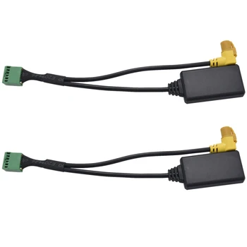 2X Bezdrôtový Mmi 3G Ami 12-Pin Bluetooth, Aux kábel Kábel Adaptéra Bezdrôtovej Audio Vstup Pre - Q5 A6 A4 Q7 A5 S5