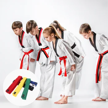 6 Ks Taekwondo Pás Karate Kid Kostým Pás Stráže Pásy Vyhovuje Nastaviť Darčeky pre Chlapcov odbornej Prípravy Bavlna Dieťaťa