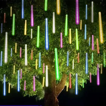 8 Skúmaviek Vodotesný LED meteorický dážď Dážď Svetlá, ktoré patria String Svetlá pre Vonkajšie Domov Záhrada Svadobné Party Dovolenku Navidad Nové