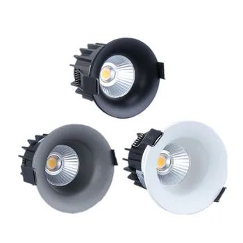 AC110V 220V Stmievateľné LED Downlight 5W 7W 10W 12W 15W COB LED Bodové Svetlo Zapustené Stropné Lampy Dole Svetlo Vnútorné Osvetlenie