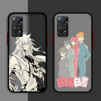 Anime YuYu Hakusho Telefón puzdro pre Xiao Redmi Poznámka 9S 9 10S 11T 8T 10 Pro 11S 7 12 8 Pro Pro 12 Pro Soft Späť TPU Kryt