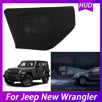 Auto Head Up Displej HD Projektor Displej HUD prekročenia rýchlosti Upozornenie Alarm Detektor Skrytých Multifunkčné Pre Nový Jeep Wrangler
