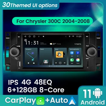 Carplay+Auto autorádia Pre Chrysler 300C Cruiser Dodge RAM Nabíjačku Magnum jeep grand cherokee wk2 Kompas Android Headunit 4G