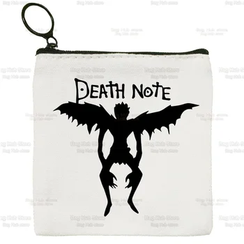 Death Note Plátno Mince Kabelku Anime L Ryuk Odkladacie Puzdro Plátené Tašky Nové Ryuuku Animácie Zberateľské Mince Taška Tlačidlo Mince Kabelku