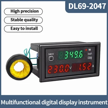 DL69-2047 LED Multifunkčné Digitálne Power Meter Inteligentných meracích STRIEDAVÝ Voltmeter Ammeter účinník Detektor Presné