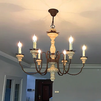 Dom Lustre pre Jedáleň francúzsky Krajina Luster Ciling Svetlá Vnútorné dekoratívne prívesok svetlo Kuchyňa Lampa