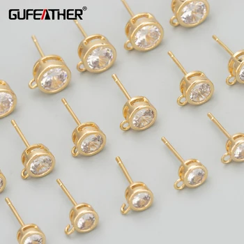 GUFEATHER MC86,šperky, doplnky,18k zlato ródium á,meď,zircons,ručne vyrobené,prívesky,diy náušnice,šperky robiť,10pcs/veľa