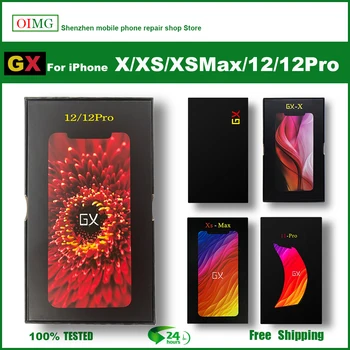 GX OLED Pre iPhone X Displej XS XSMAX 11PRO OLED NOVÉ GX Pevného OLED Pre iPhone 12 LCD Displej AMOLED Digitalizátorom. Montáž Náhradné