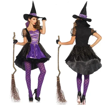 Halloween Karneval Dovolenku Strany Kostým Čarodejnice Vybíjaný Ďáblice, Swallowtail Čarodejnice Kostýmy, Šaty, Šaty pre Ženy Dospelých