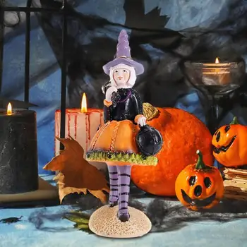 Halloween Čarodejnice Figúrka Živice Dekor plavidlá, ozdoby, dekoračné Čarodejnice Socha stôl dekorácie dodávky festival príslušenstvo