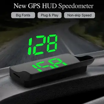 Head Up Display GPS HUD Digitálny Rýchlomer Plug And Play Pre Všetky Autá, Veľké Písmo, MPH čelné Sklo Projektor Auto Príslušenstvo