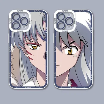 Horúce Japonskom Anime Inuyasha Higurash Telefón puzdro Pre iPhone 14 13 12 11 Pro Max Mini X XS XR Fundas Coque Pre iPhone 7 8 Plus Kryt