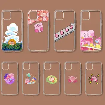 Hra-Cute-K-Kirbys-Series Telefón puzdro Pre iPhone 11 12 Mini 13 14 Pro XS Max X 8 7 6 Plus 5 SE XR Transparentné Shell