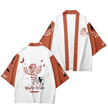 Japonsko, Anime Tlač TouHou Projektu 3d Kimono Tričko Plášť Cosplay Kostým Muži Ženy sedembodovej Rukáv Topy Unisex Cardigan Bundy