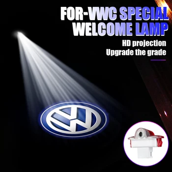 LED Dvere Auta Projektor Laser na Čítanie Auto Dvere Odznak Vitajte Zdvorilosť Osvetlenie, Dekorácie Pre Volkswagen Golf 6 R Linka R32 Touareg