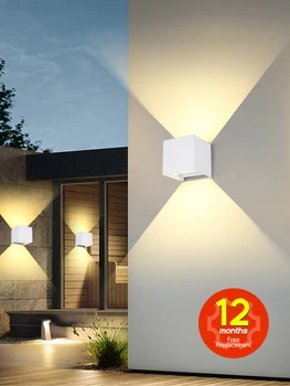 Led Nástenné Svietidlá LED Lampa Ip65 Nepremokavé Vonkajšie Nástenné svietidlo Pre Spálne Dekorácie Domov Obývacia Izba Dekor Interiéru Lampy