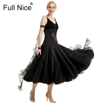 Luxusné ballroom dance šaty Moderného tanca bez rukávov šaty Flamenco rumba, Samba valčík šaty bežná prax nosiť oblečenie