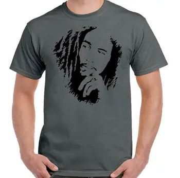 Marley T-Shirt, Hommes Reggae Haut Unisexe Jamajka Wailers Jamajský Drapeau