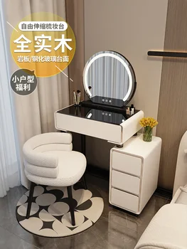 Masívneho dreva toaletný stolík spálňa jednoduchý ľahký luxusné módne spálňa toaletný stolík vedro kabinetu make-up tabuľky