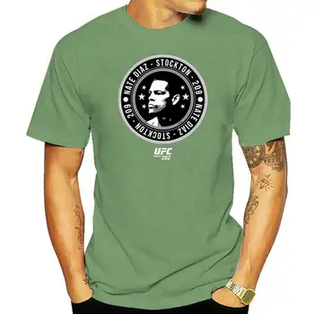 Muži Móda CheapT-shirt Nate Diaz Stockton 209 Opakovať Čierne Tričko mužov bežné t-shirt
