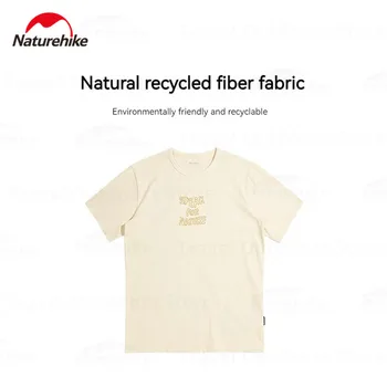 Naturehike Mužov Jednoduché Krátke Tričko Krátky Jar Leto Bežné Vetrať, Bavlna T-Shirt Vyšívaný Vzor Uvoľnene Oblečenie