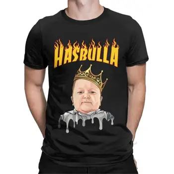 Novinka Kráľ Hasbulla Magomedov T-Shirt pre Mužov okolo Krku 100% Bavlna Tričko Zábavné Khabib Krátky Rukáv Tees Klasické Oblečenie