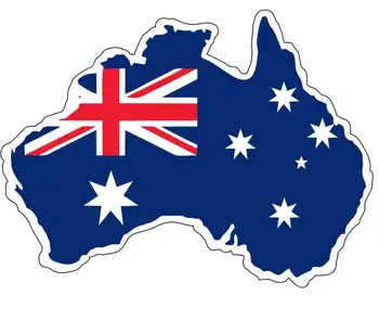 Pegatina Autoadhesiva Coche Tarjeta Austrália Australiano Nálepky na Autá, Motos, Notebooky, Priemysel