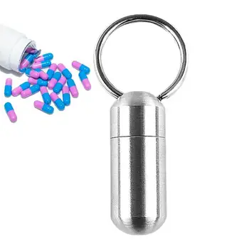 Prenosný Mini Tabletky Box Prenosný Pribrala Jednu Pilulku Keychain Kontajner, Multifunkčné Vrecko Na Osobné Pilulku Organizátori Pill