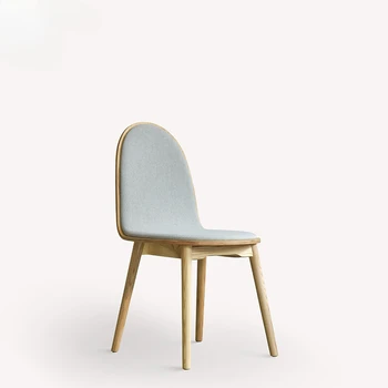 Prispôsobený Mandal Stoličky Singapur dizajnér stoličky Nordic masívneho dreva domov jedálenské stoličky textílie mäkká taška hotel stoličky