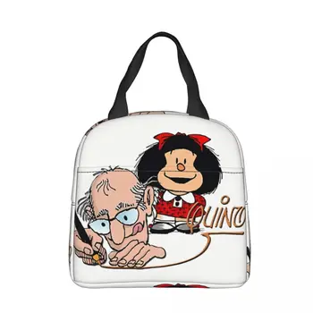 Quino Prenosné Obed Taška Anime Mafalda Ľadový Chladič Pack Izolácie Piknik Na Uskladnenie Potravín Tašky