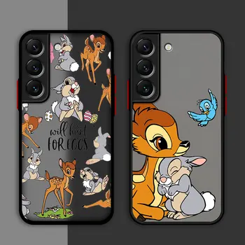 Roztomilý Disney Bambi Cartoon Telefón puzdro pre Samsung Galaxy S22 Poznámka 10 Poznámka 20 Ultra 10 Plus 8 9 S20 S21 S23 Mäkké Bumper Kryt
