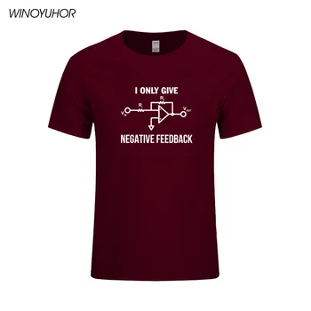 Som Dať Negatívnu Spätnú Väzbu Počítač Inžinier T-Shirt Mužov Nové Letné Bavlna Krátky Rukáv T Shirt Zábavné Tlač Tee Tričko Camisetas