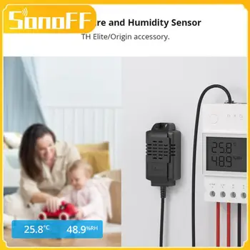 SONOFF TH Elite 16A/20A, WiFi, Smart Switch Detektor Monitor Teplota Vlhkosť Diaľkové Ovládanie Práce S Google Domov,Alexa