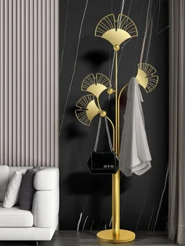 Svetlo Luxusné Kovové Hallstand Poschodí Spálňa Vešiak Obývacia Izba Podlahový Vešiak