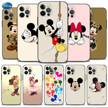 Telefón puzdro Pre iPhone 14 X 14 11 Plus 8 XS 12 Pro Max XR 13 Disney Pár Mickey Minnie Donald Daisy Capinha Funda