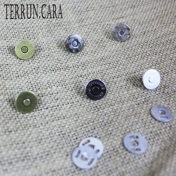 Terrun.cara tenké silné magnetické tlačidlo pre DIY kožené plavidlá peňaženky oblečenie taška pre šijacie príslušenstvo 20sets/veľa