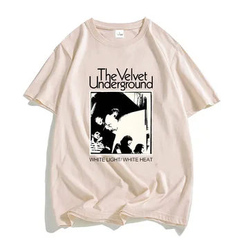 The Velvet Underground Rocková Kapela Tshirts MUŽOV Obrázok Siluetu Zmysel pre Dizajn Tričká 100% Bavlna tričká Módne High Street