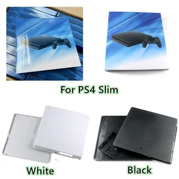 Vrchný a Spodný Kryt Plášťa Pre PS4 Slim Konzoly Chránič Bývanie Prípade Pre PS4 Slim 2000 Hry Prednej a Zadnej Hard Shell Čierna