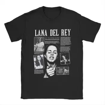 Vtipné Lana Del Rey T-Shirts Mužov O Krk Čistá Bavlna Tričko Krátky Rukáv Tees Darček Oblečenie