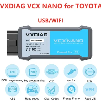 VXDIAG VCX NANO NX400 Pre Toyota J2534 Programovanie Techstream Pre Lexus Auto Diagnostické Nástroje ECU Kódovanie Code Reader Skener A+