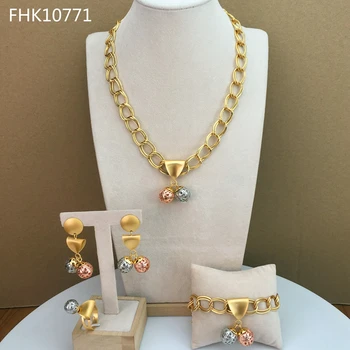 Yuminglai Afriky Pozlátené pre Ženy, Svadobné dary Etiópskej Šperky Sady Dubaj Svadobné Party Šperky Set FHK10771