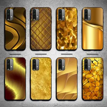 Zlatá zlatá vzor Telefón puzdro Pre Samsung Galaxy A02 A12 A13 A22 A32 A41 A51 A53 A71 A73 Shell