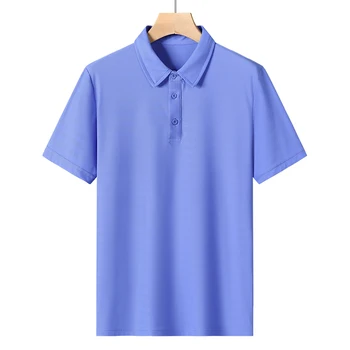 Značka Lete Mens Polo Shirts Luxusné Krátky Rukáv Pevné Farba Bežné Chudý Muž Módne Topy Voľné Podnikanie V Pohode Človek Tees